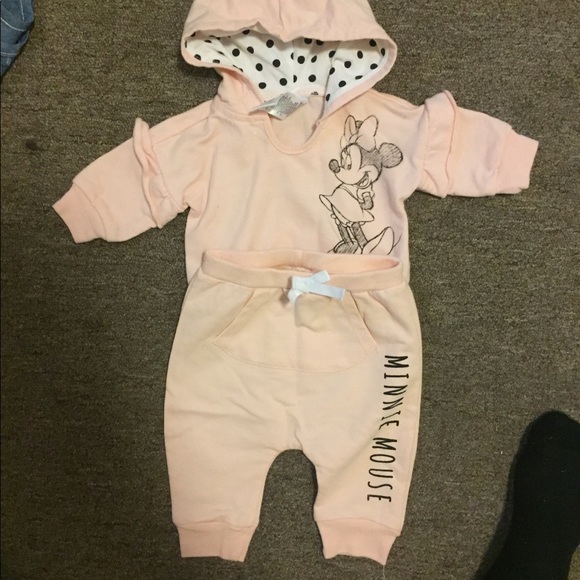 Mickey Mouse jogger set with matching hoodie 0-3 - Picture 1 of 1